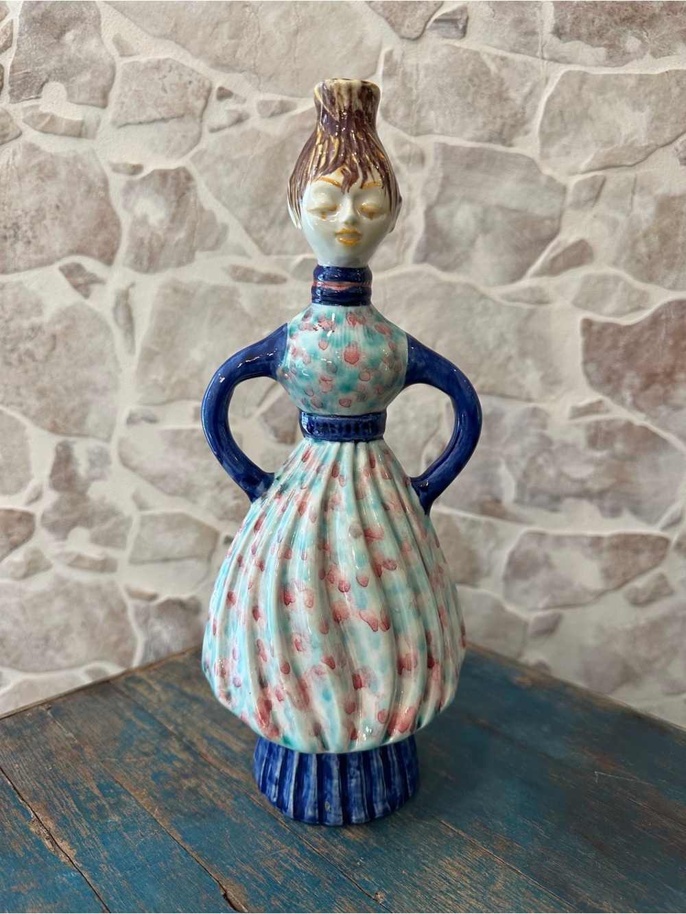 Vintage Drioli Figurine Bottle